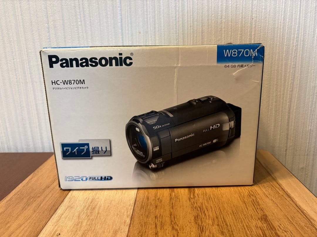 【美品】Panasonic HC-W870M ビデオカメラ 箱あり