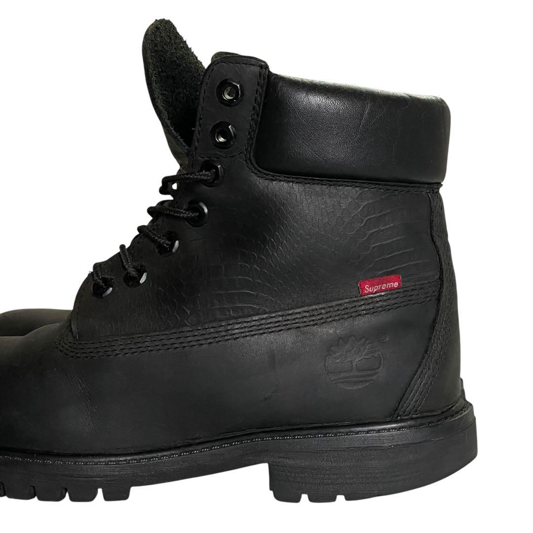 13AW SUPREME Timberland 6インチ ブーツ 黒 9M