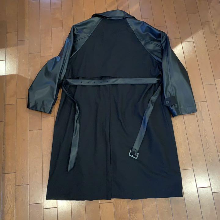 楽天市場】【SALE／50%OFF】(M)Fレザーコンビトレンチコート