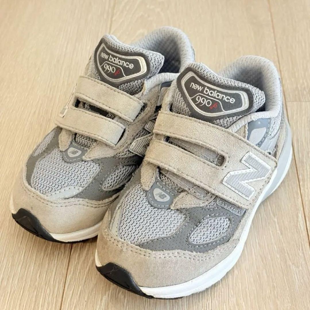 【美品】ニューバランス 990 V6 キッズ 15cm
