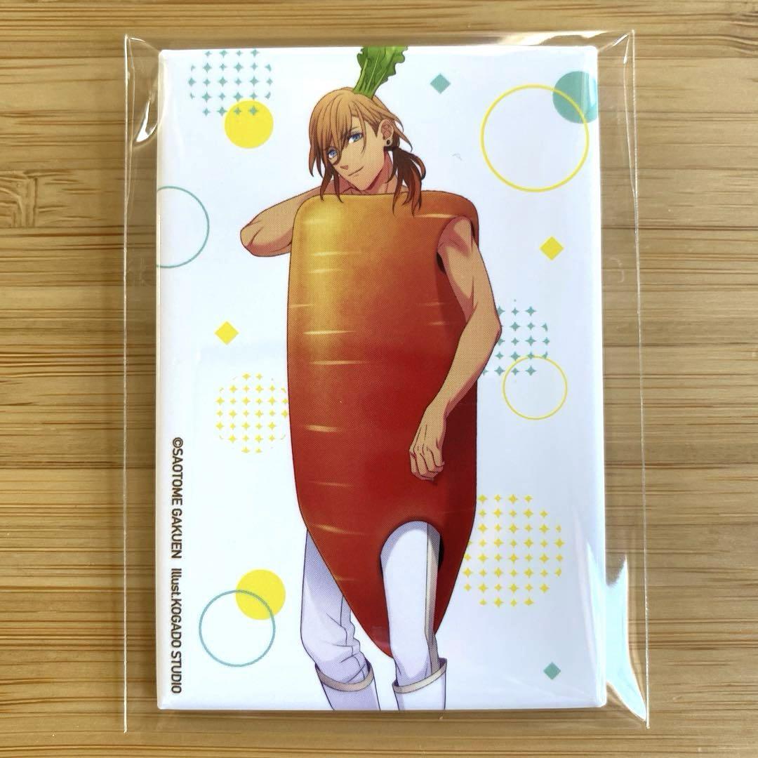 うたプリ】神宮寺レン スクエア缶バッジ ベジプリ ニンジン王子