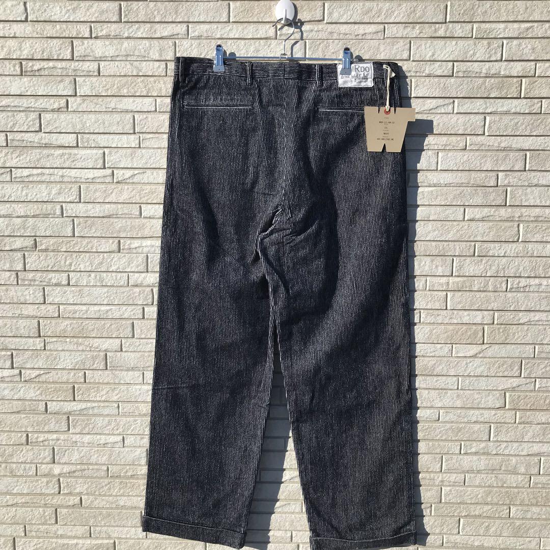 タグ付き未使用！ウィアード　パンツ　ネイビー　2XL  コーデュロイ