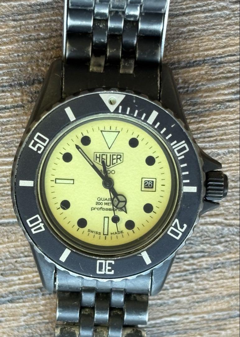 希少・稼働 TAG HEUER タグホイヤー 983.115N　ブラック