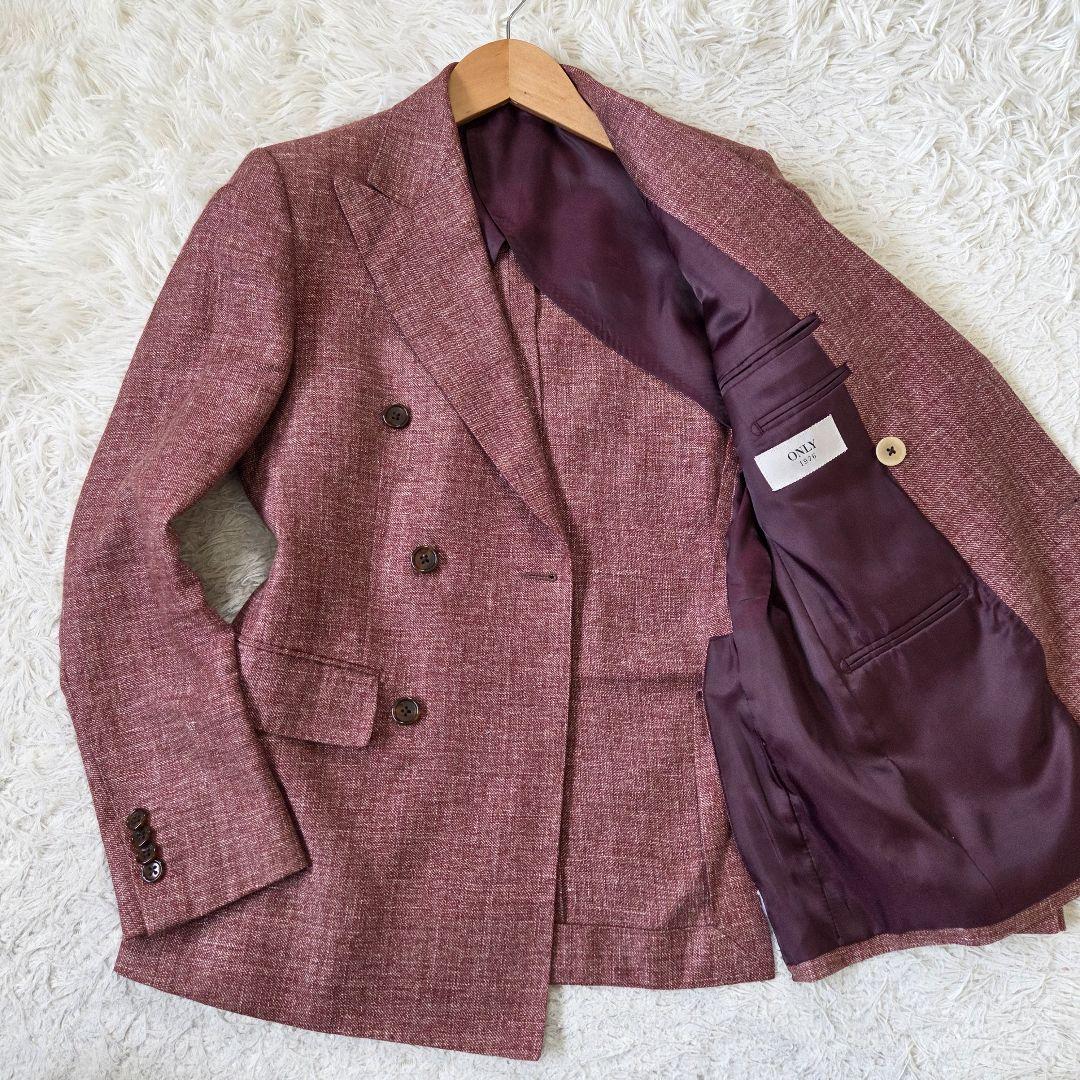 極美品 ONLY REDA生地 ウール リネン メランジ ジャケット サイズS
