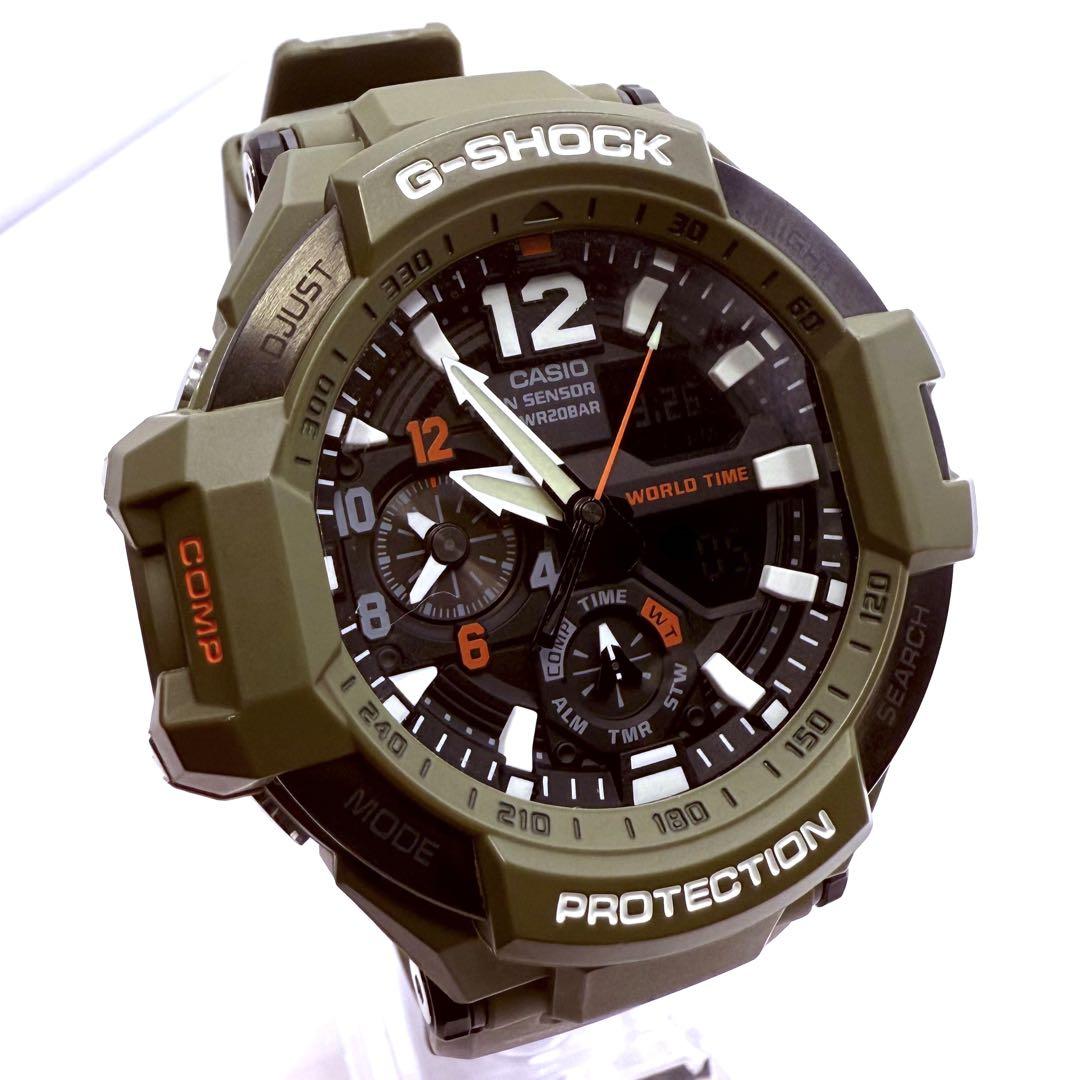 極美品 G-SHOCK GA-1100KH GRAVITYMASTER アナデジ