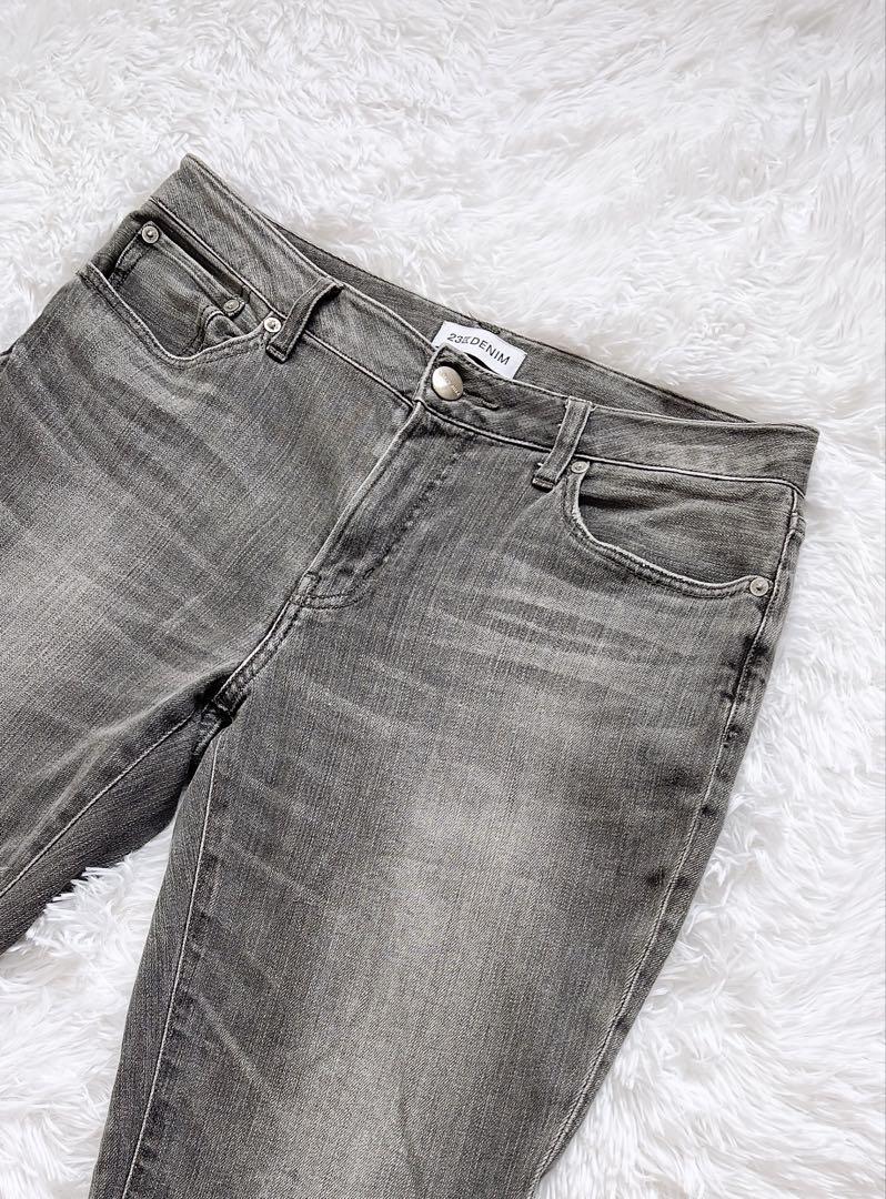 希少♡23区♡DENIMデニムパンツ 大きいサイズ 44 グレー - メルカリ