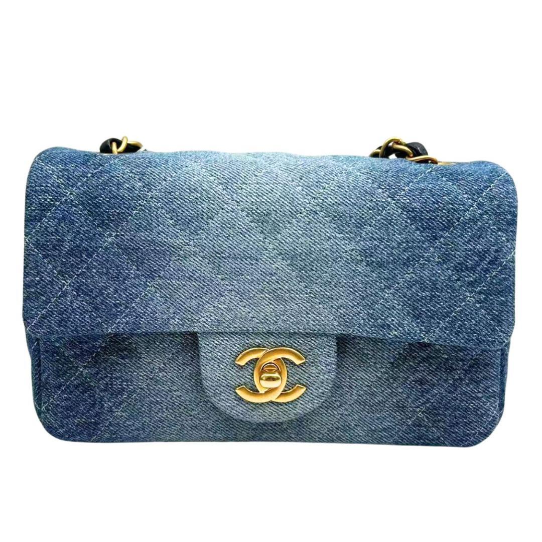 <早い者勝ち> CHANEL シャネル ミニマトラッセ デニム 20 バッグ
