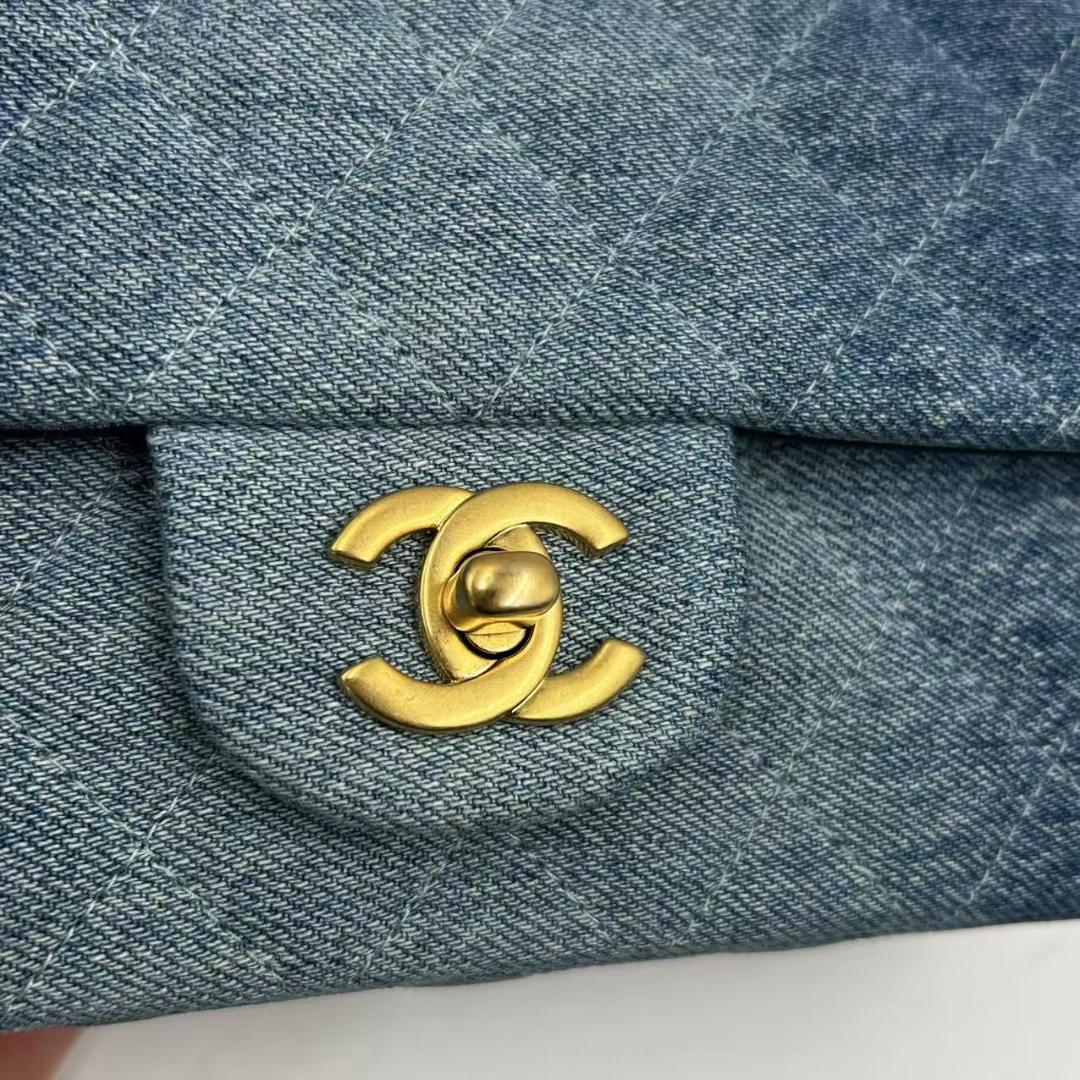 <早い者勝ち> CHANEL シャネル ミニマトラッセ デニム 20 バッグ