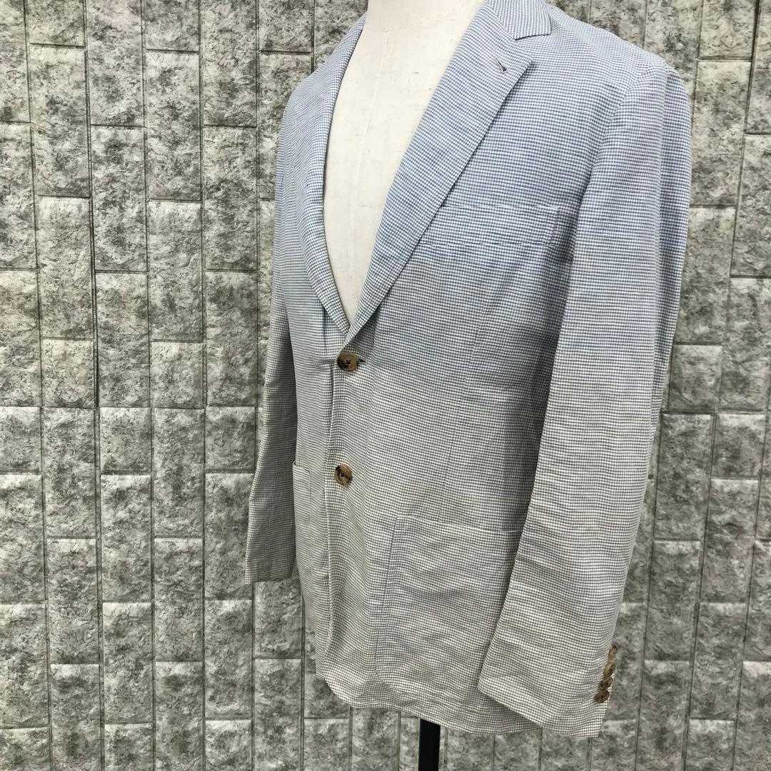 ◇HERMES グラデーションジャケット メンズ 水色×ベージュ