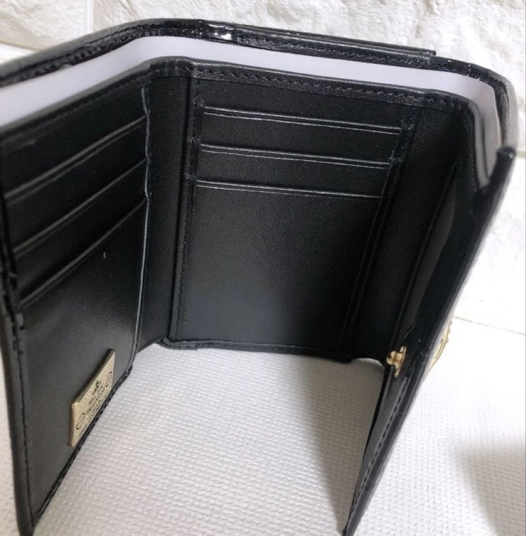 新品 未使用】VivienneWestwood 折り財布 エナメル ブラック - メルカリ