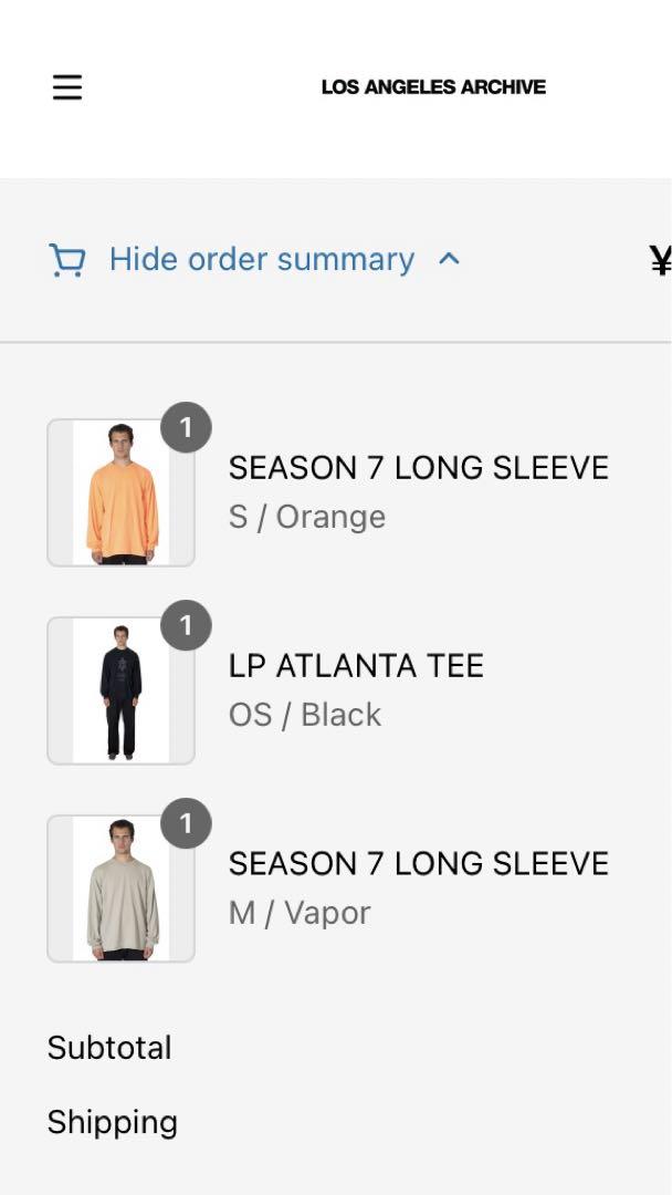 LP ATLANTA TEE DONDA 2021 ロングスリーブTシャツ