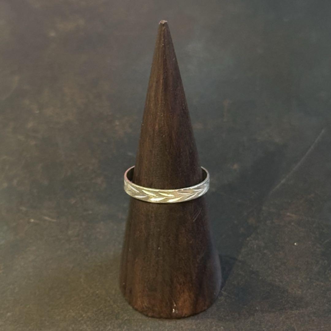SILVER950 LEAF CUTTING RING/シルバー/リング