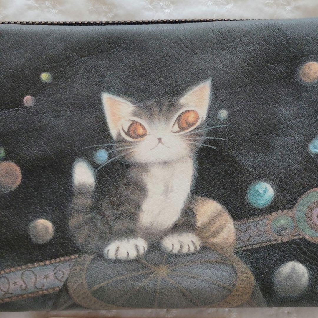 【美品】わちふぃーるど ダヤン 星座ベイビー 天球やわらか長財布