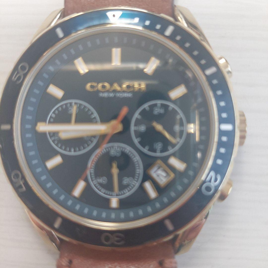 値下げしました。COACH クロノグラフ 腕時計 ネイビー 値下げしました。COACH クロノグラフ 腕時計 ネイビー