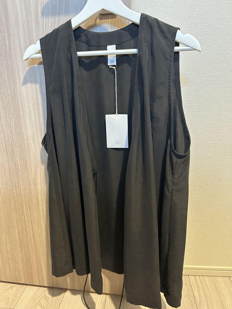 #yoli シルクラップベスト yoli シルクラップベストBLACK