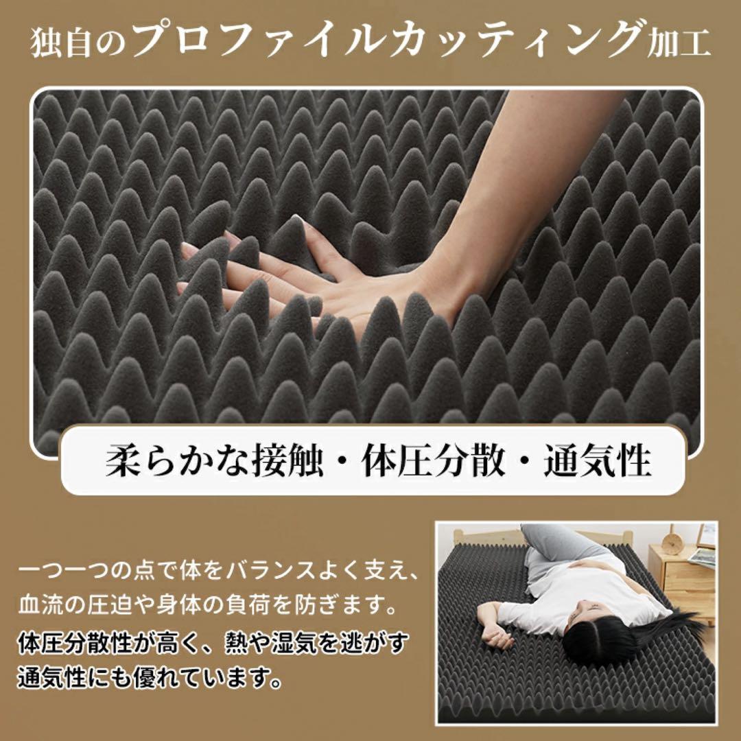 新生活に！ マットレス シングル 三つ折り 高反発 190N 10cm