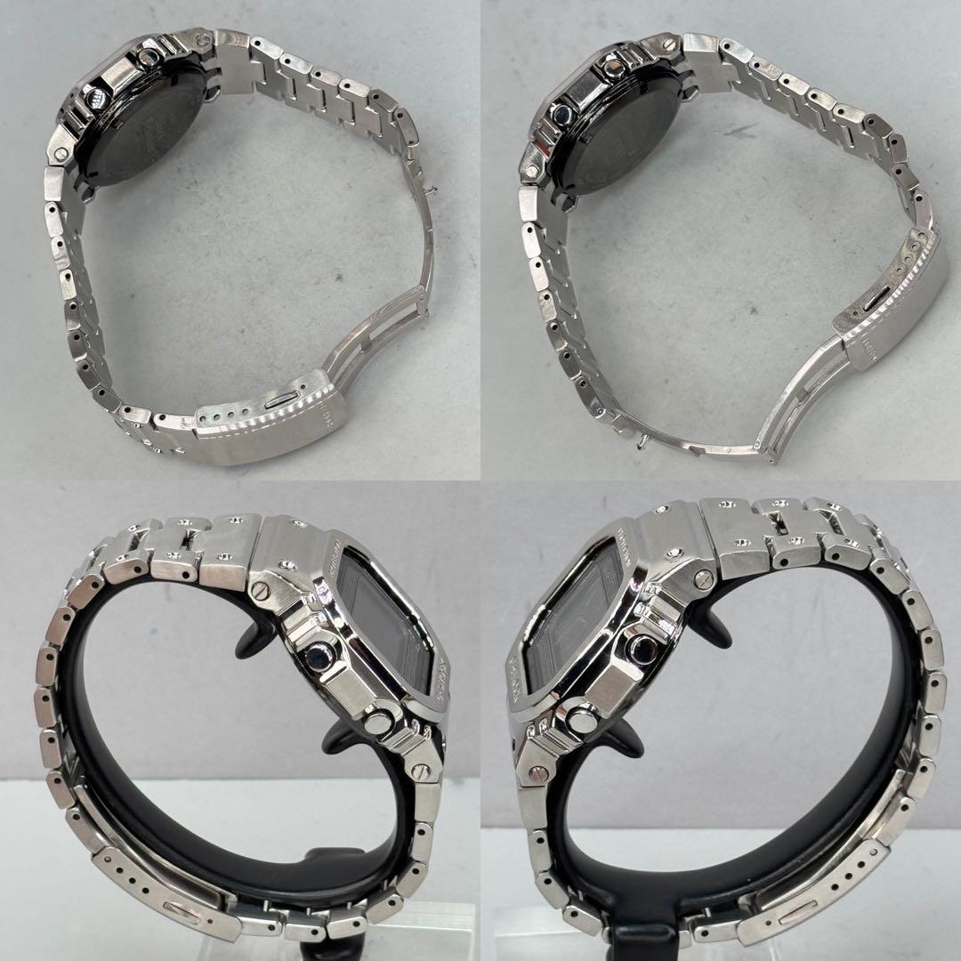 極美品 箱説付 G-SHOCK GMW-B5000D 電波ソーラー シルバー
