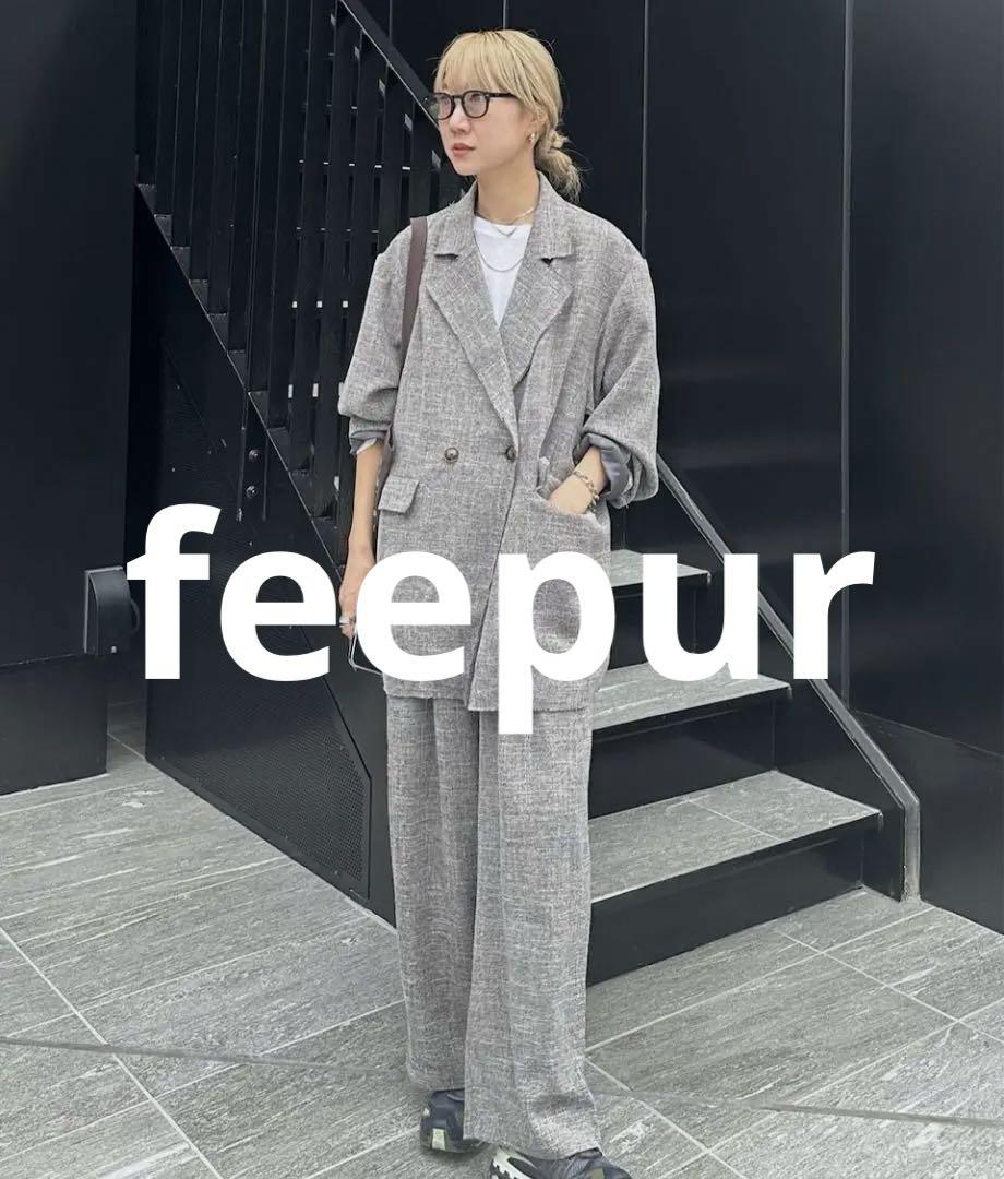 feepurライトツイードタックワイドパンツ Ｍ