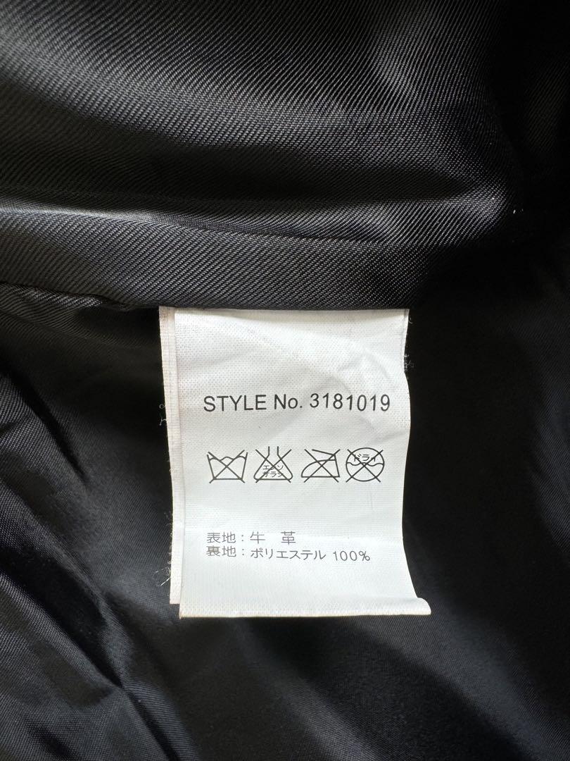 Schott 黒 レザー バイクパンツ