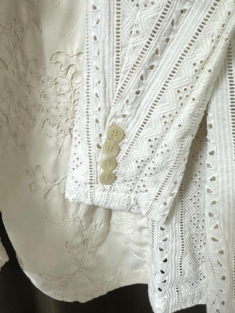 ジャケット・アウター eaphi PATCHWORK EMBROIDERY LACE JACKET