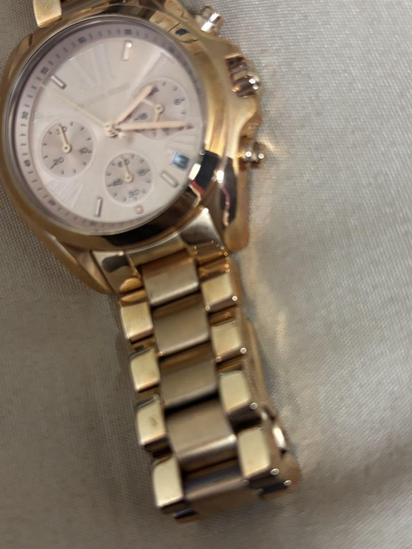 Michael Kors 】ピンクゴールド クロノグラフ 時計 - メルカリ