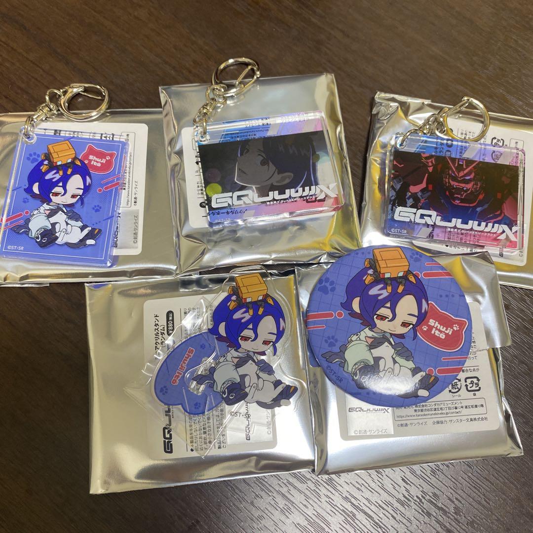 ジークアクス　まねきねこ　シュウジ　キーホルダー　アクリルスタンド　赤いガンダム