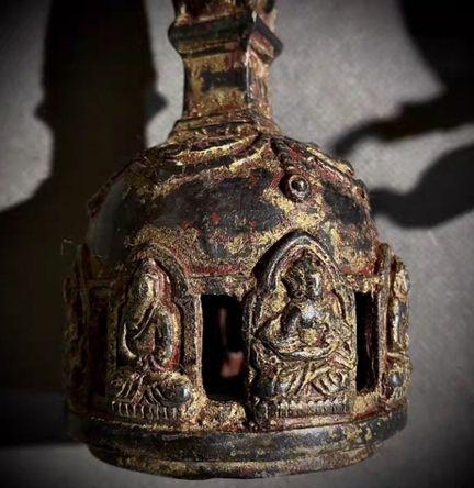 銅器 仏教 金仏舎利塔 古美術 コレクション品 銅製 工芸品 彫刻