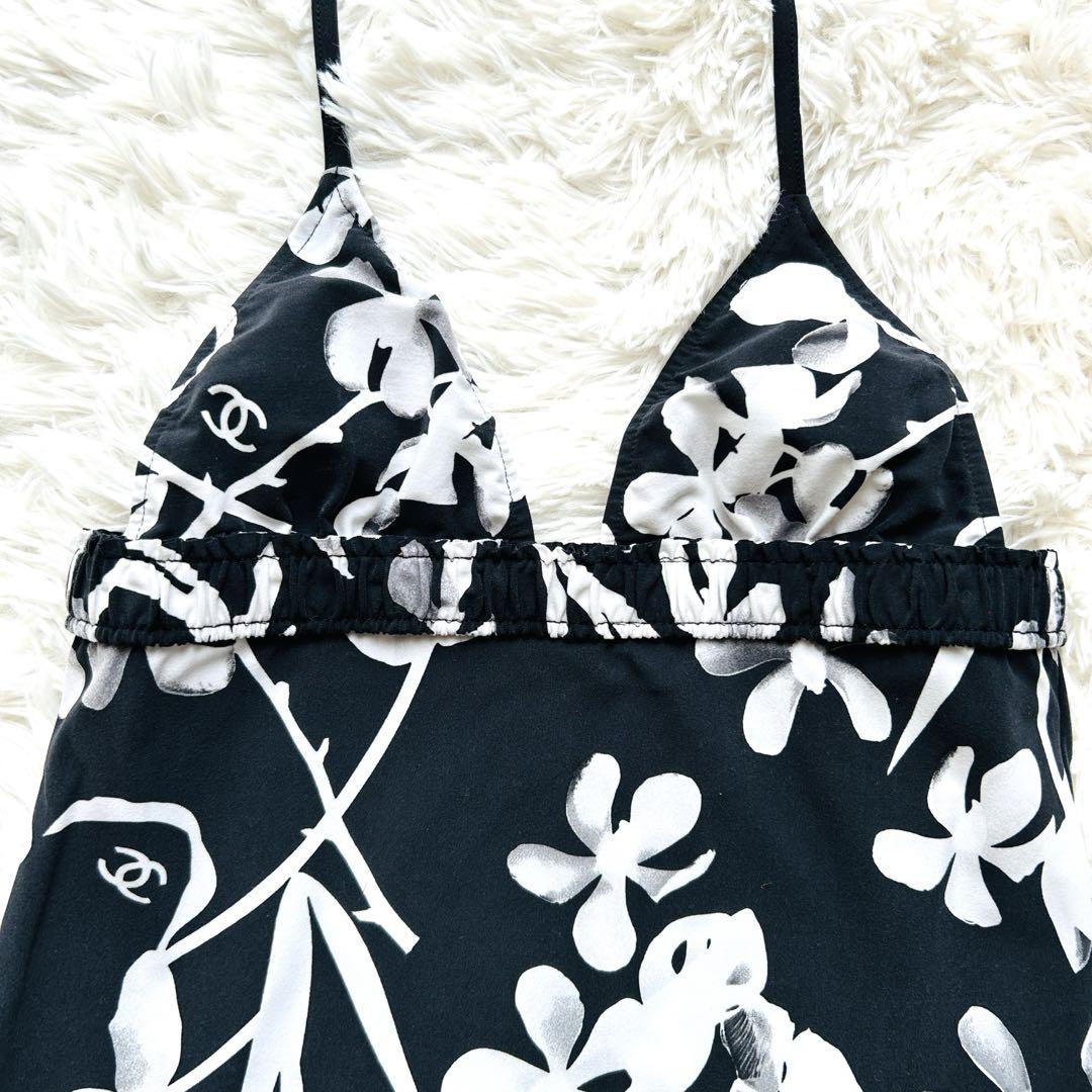 CCロゴ CHANEL ワンピース水着 ブラック/ホワイト CHANEL NEW BLACK One-piece Swimsuit JEWELED CC | eBay
