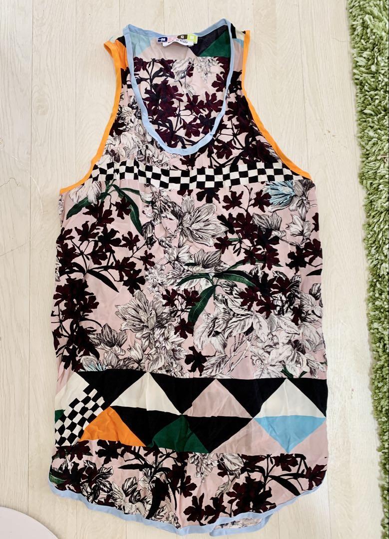 MSGM ノースリーブロングトップス シルク　美品　希少