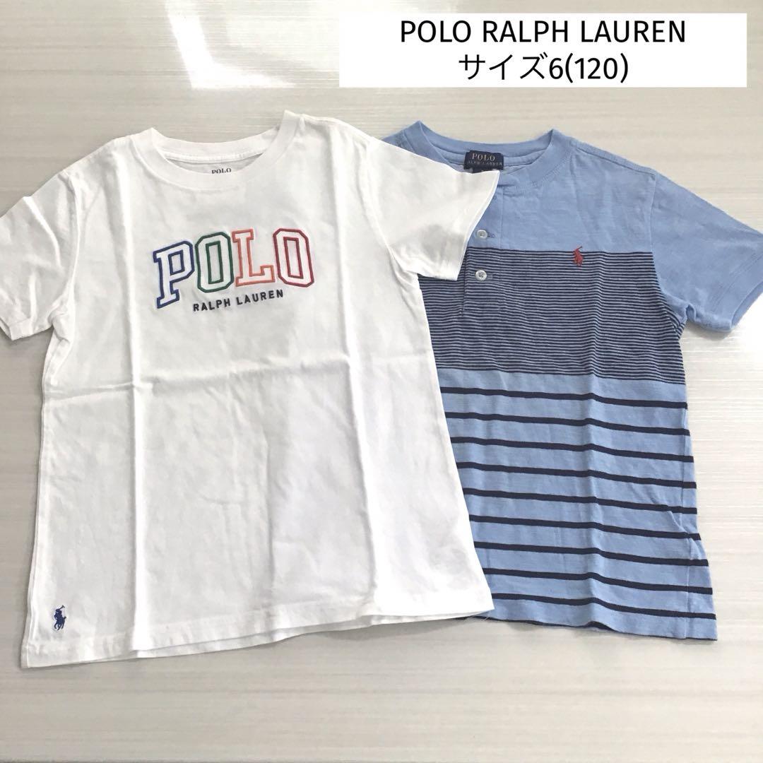 贅沢品 2枚セット Tシャツ ポロラルフローレン 6T（120） メルカリ - トップス