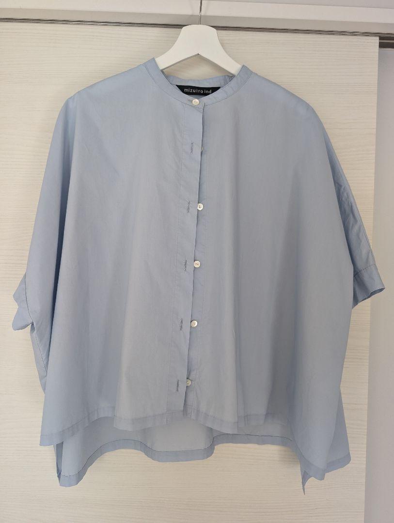 美品　ミズイロインド　シャツ