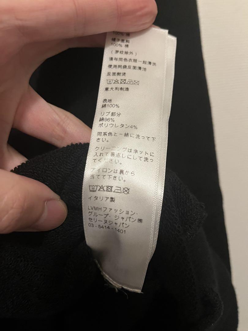 CELINE 黒 パーカー　ドローコード