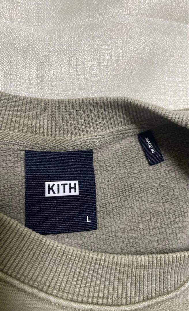 KITH ボックスロゴ クルーネックスウェット Lサイズ KITH ボックスロゴ クルーネックスウェット Lサイズ
