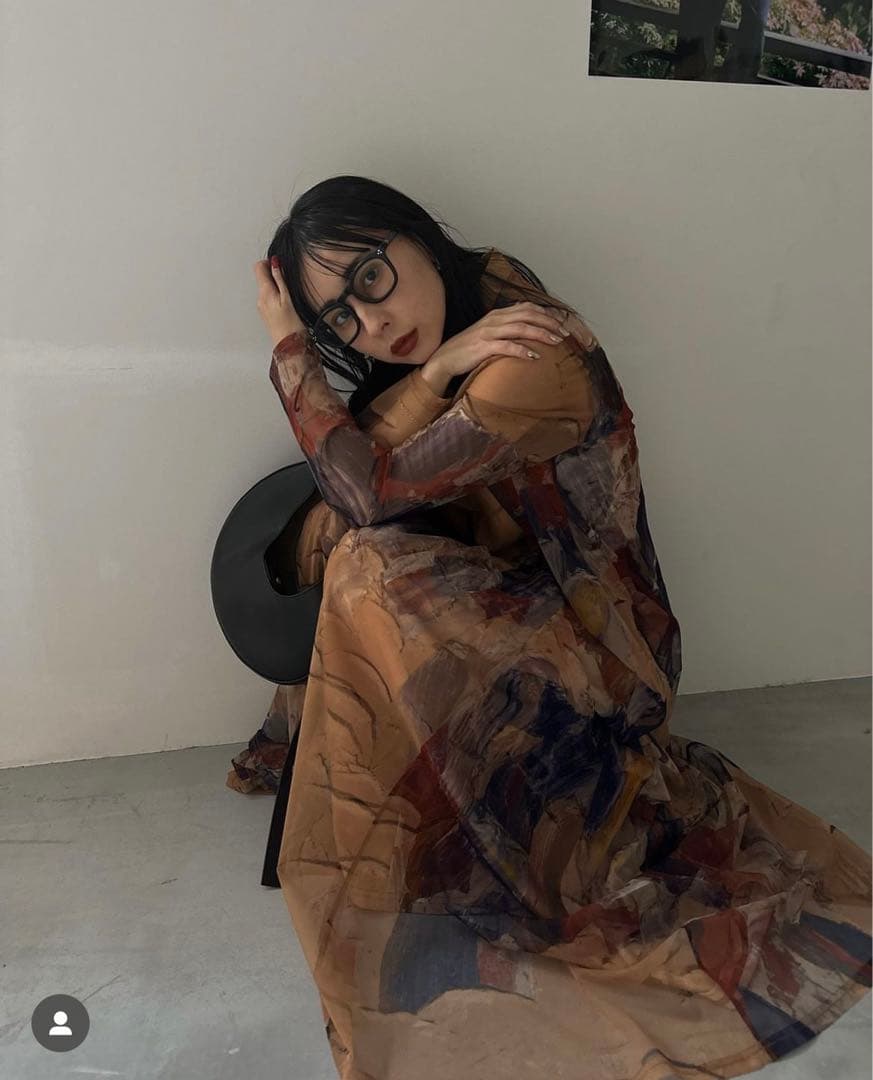 Ameri / UND GYPSUM ART DRESS ベージュ S | naliet.com.co