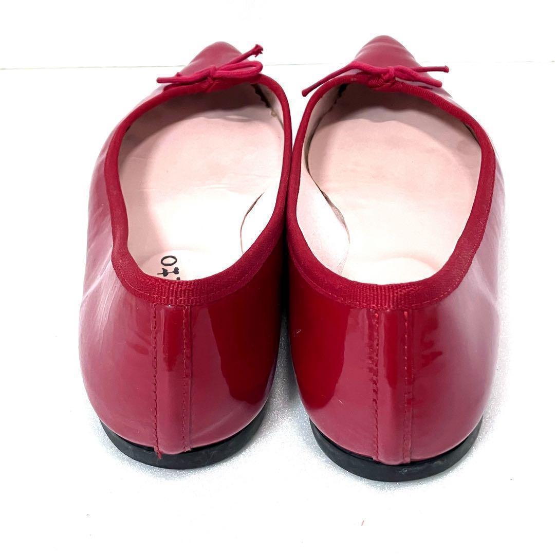 repetto レペット 超美品 赤エナメル バレーシューズ24.5センチ