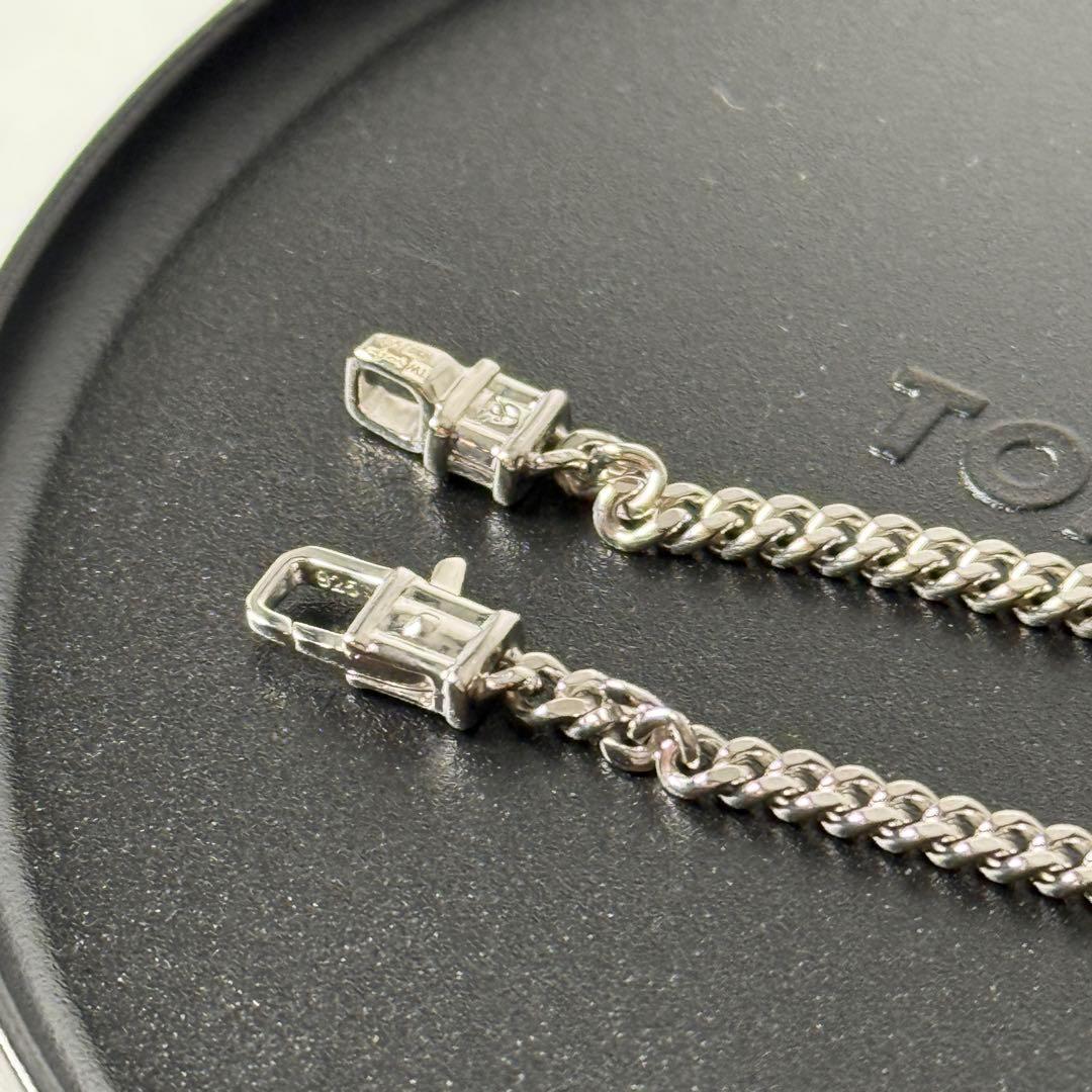 【定価3.8万】TOMWOOD Curb Bracelet M シルバー 6.5