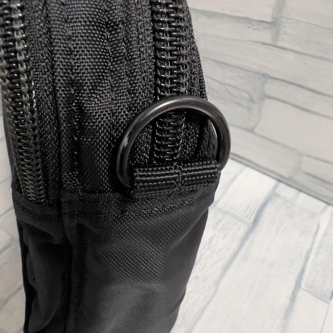 希少 美品 ポーター フラッシュ ショルダーバッグ ナイロン 2層 2way　黒
