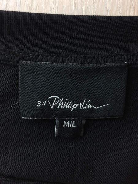 日本限定 3.1 phillip lim フィリップリム ロゴ ロンT ブラック