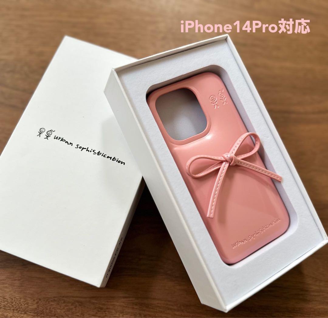 正規品！アーバンソフィスティケーション　◆リボンiPhone14Proケース