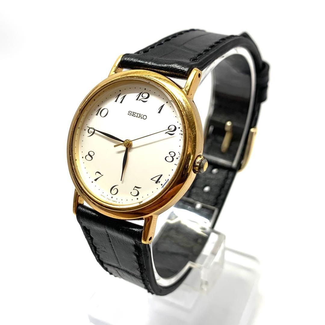R6-4647 SEIKO 7N01-6890 アナログ腕時計 ゴールド