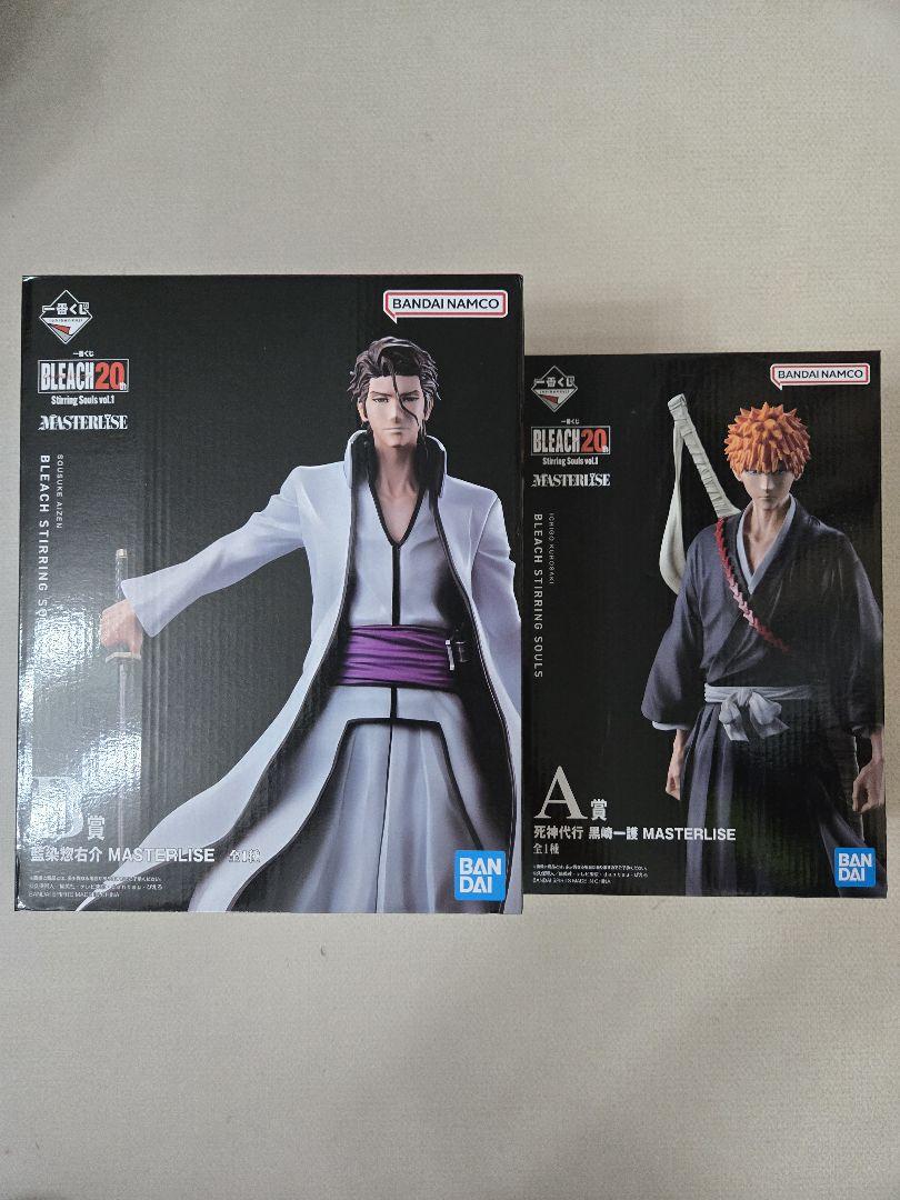 一番くじ　BLEACH　A賞 黒崎一護フィギュア　B賞 愛染惣右介フィギュア