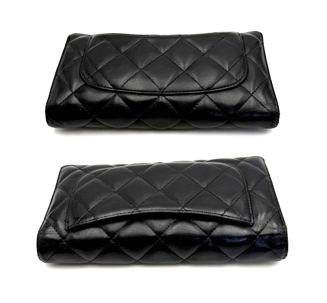 CHANEL シャネル 三つ折り財布 長財布 ココマーク キルティング
