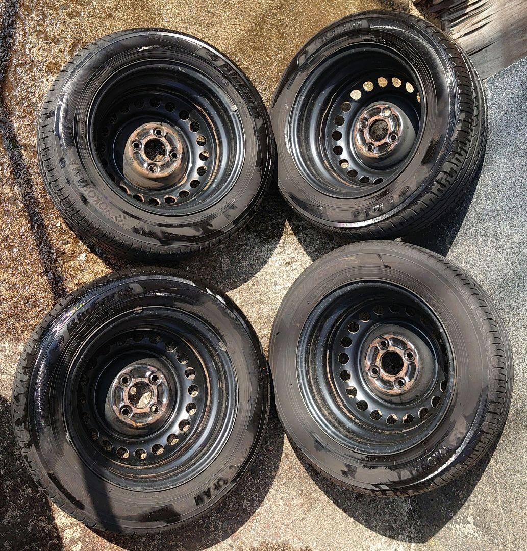 【引取り可】175/65R14 夏タイヤ＆鉄ホイール4本セット