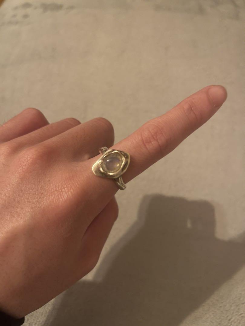 【最終値下げ】メゾンドパルスFrame stone ring_I039