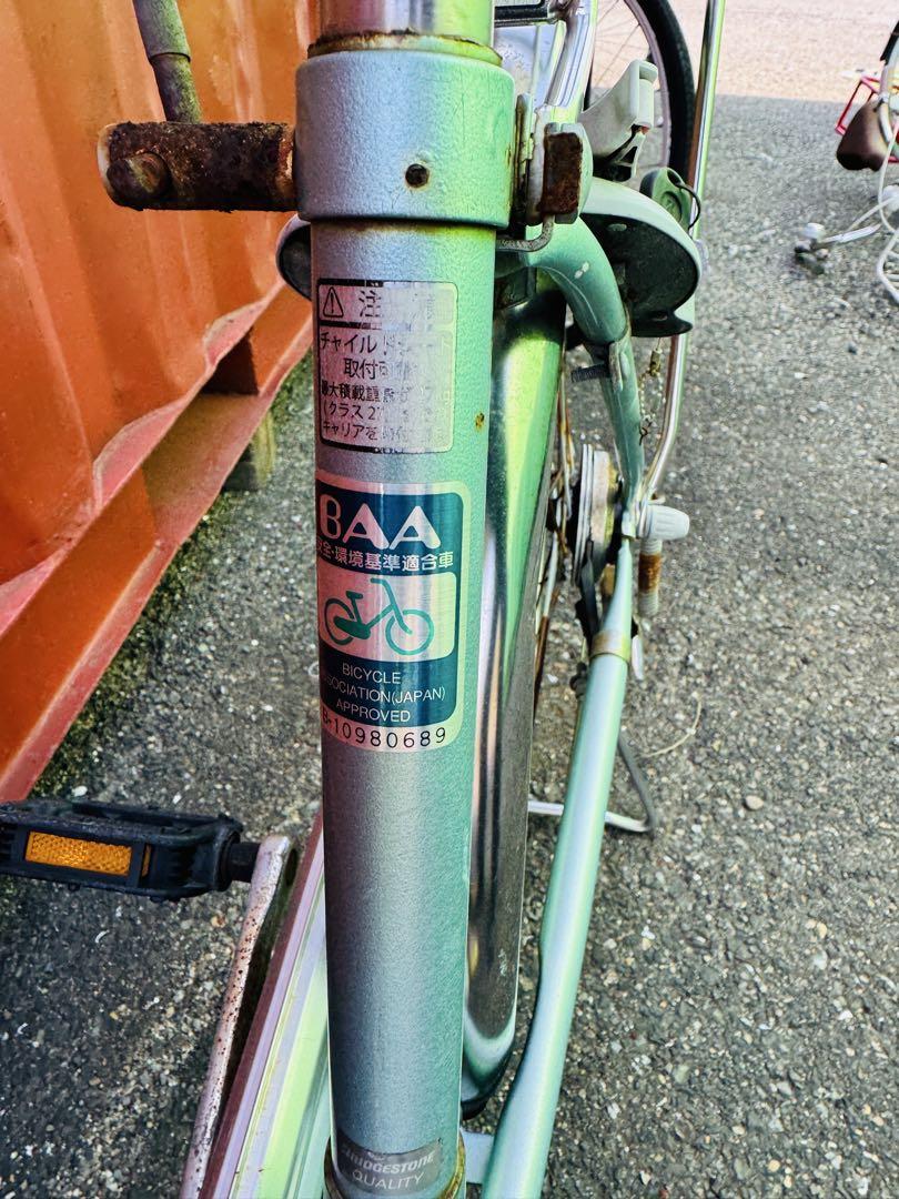 【オープニング 大放出セール】 自転車 グリーン BICYCLE 福岡発 軽量 家庭用 通勤 通学 自転車本体