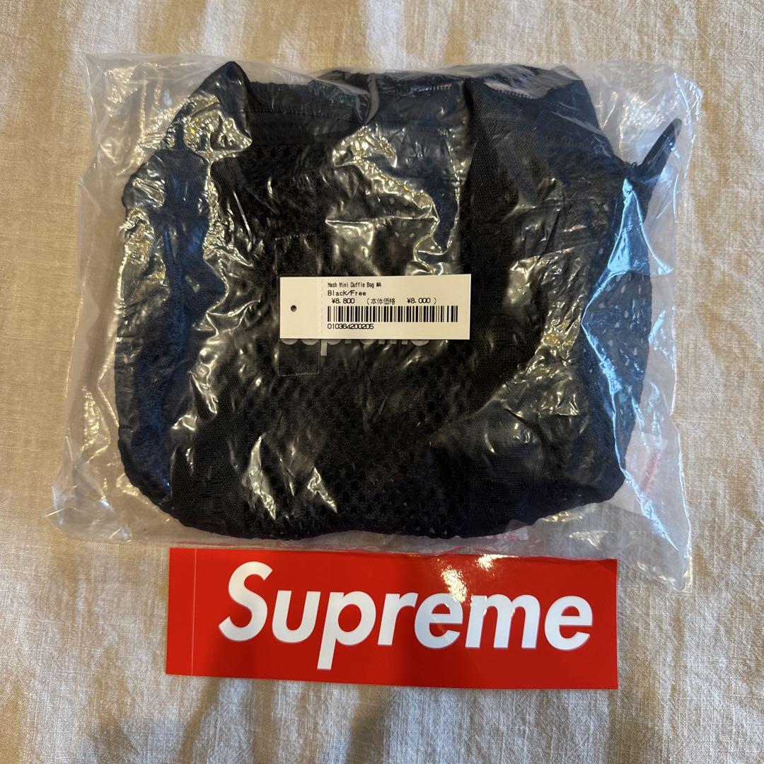 Supreme メッシュmini duffle bag ブラック　25ss
