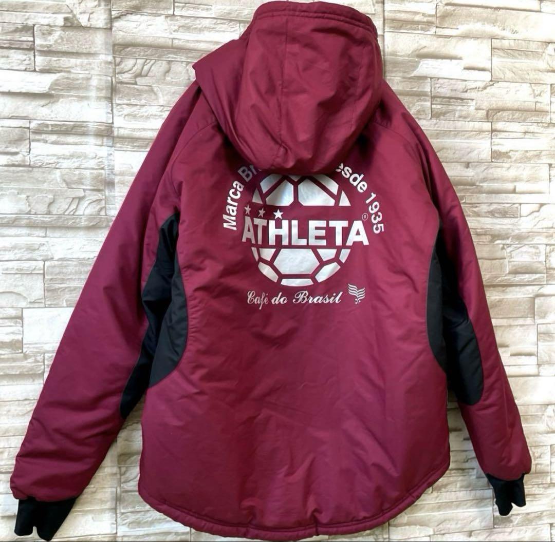 ATHLETA】☆良品☆ナイロン中綿 セットアップ 上下セット フットサル