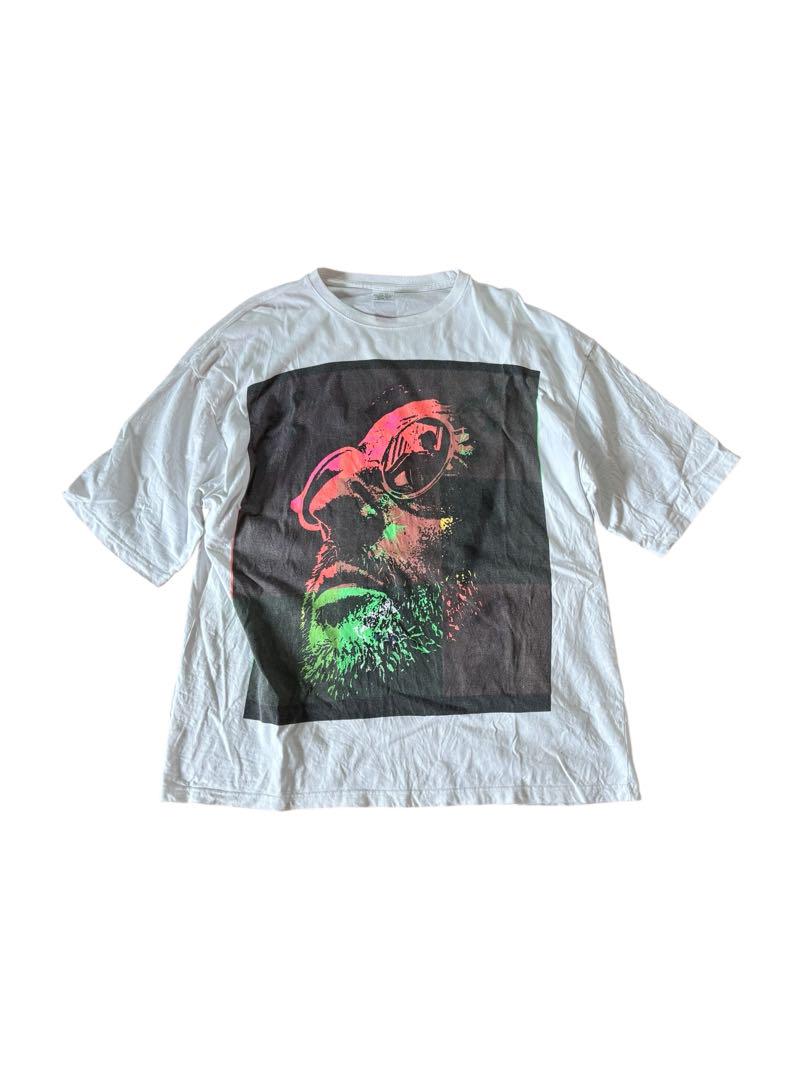 CHOOSE ME 手刷りプリント T-SHIRT