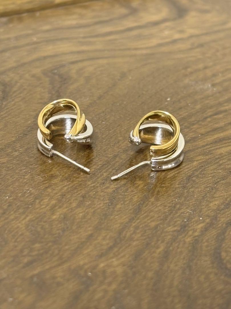 【美品】Jouete ダブルピアス　コンビカラー