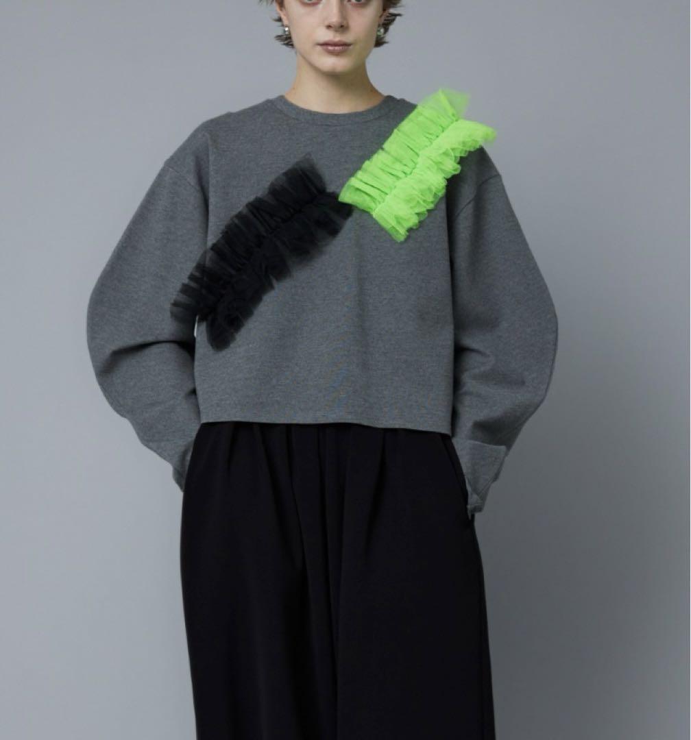 最終値下げHerin.CYE/ヘリンドットサイ メニーフリルショートトップス